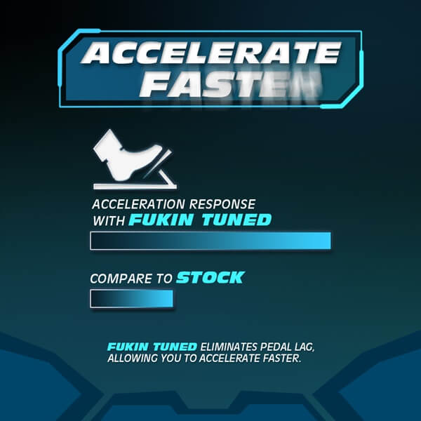 FT07 Fukin Tuned increases your car's acceleration and reduces the time which you reach the power, tuning with FT is a right decision