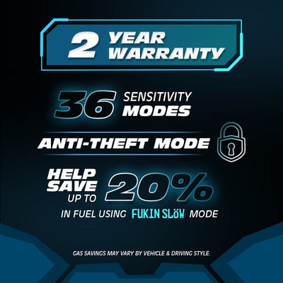FT10 Fukin Tuned has a 2-year warranty and has an anti-theft mode, helping you save up to %20 fuel. The good news, it also does not void your car's warranty and can be removed any time you want.