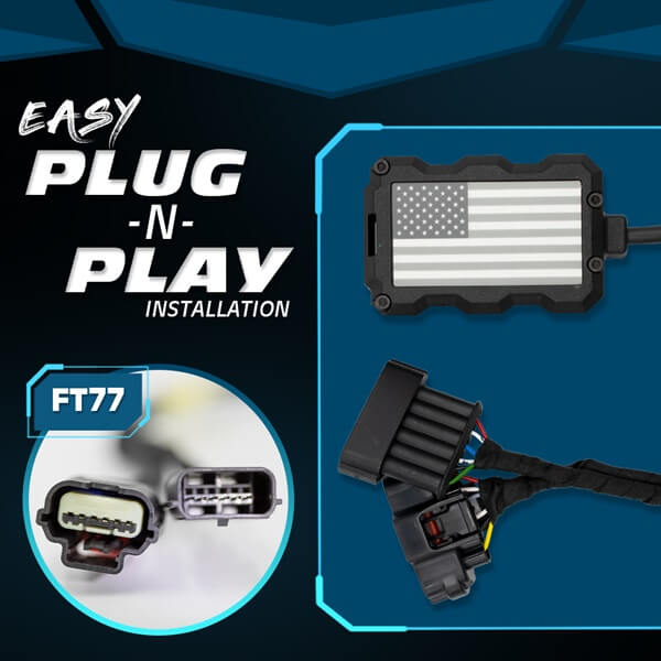 FT77 Fukin Tuned is specialized for your car's gas pedal sensor socket; because of that every model can have different socket type, but the effect is the same